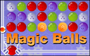 Magic Balls
Get 2 or MORE balls of the same color together, to remove them.
